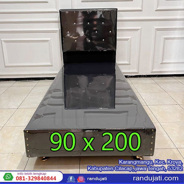 DIPAN BOX 90 HITAM POLOS STANDAR