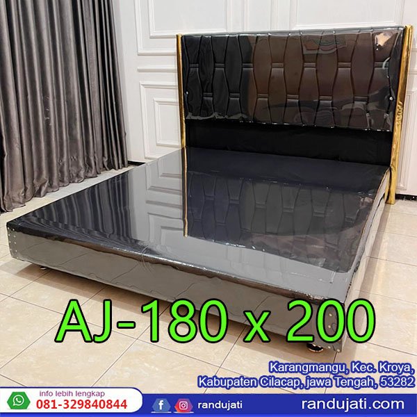 DIPAN AJ 180 HITAM VARIASI SAMPING EMAS