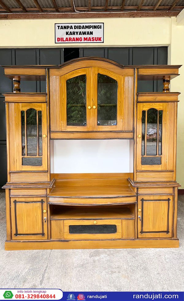 BUFFET TV TINGGI TASIK KAYU WARU MEJA TV KLASIK