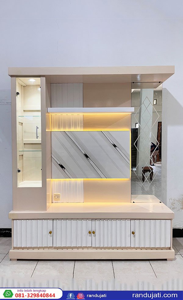 BUFFET TV TINGGI MULTIPLEK 180 KREM CERMIN