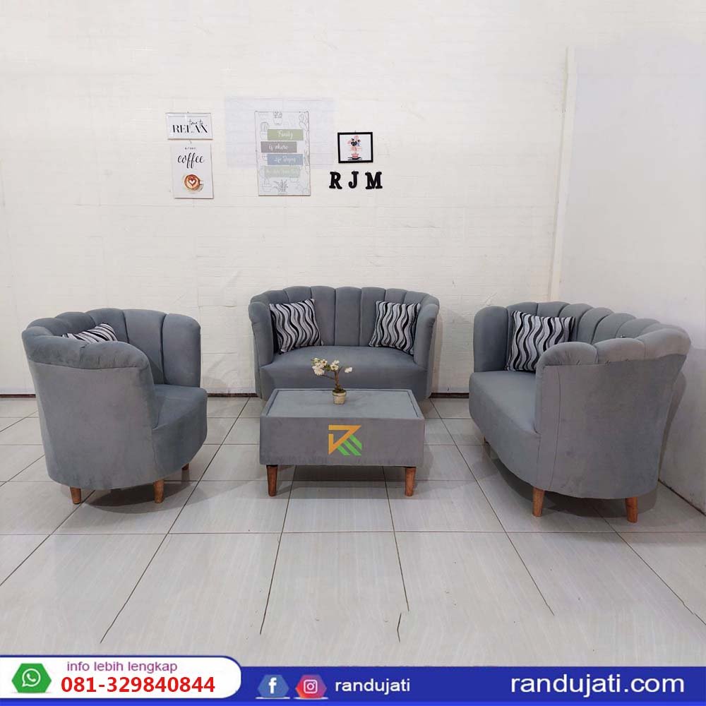 SOFA KERANG 221 ABU