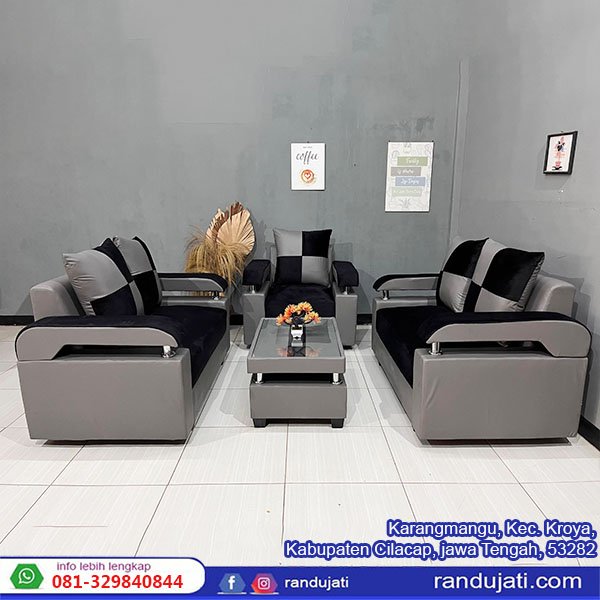 SOFA SUKHOI MINIMALIS 221 ABU-ABU 