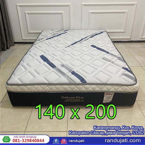 SPRINGBED CENTRAL DELUXE POCKET 140 ENCHANTMENT PUTIH