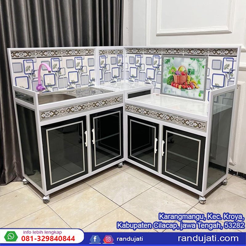 RAK PIRING GALVANIS SUDUT WASTAFEL 3 IN 1 