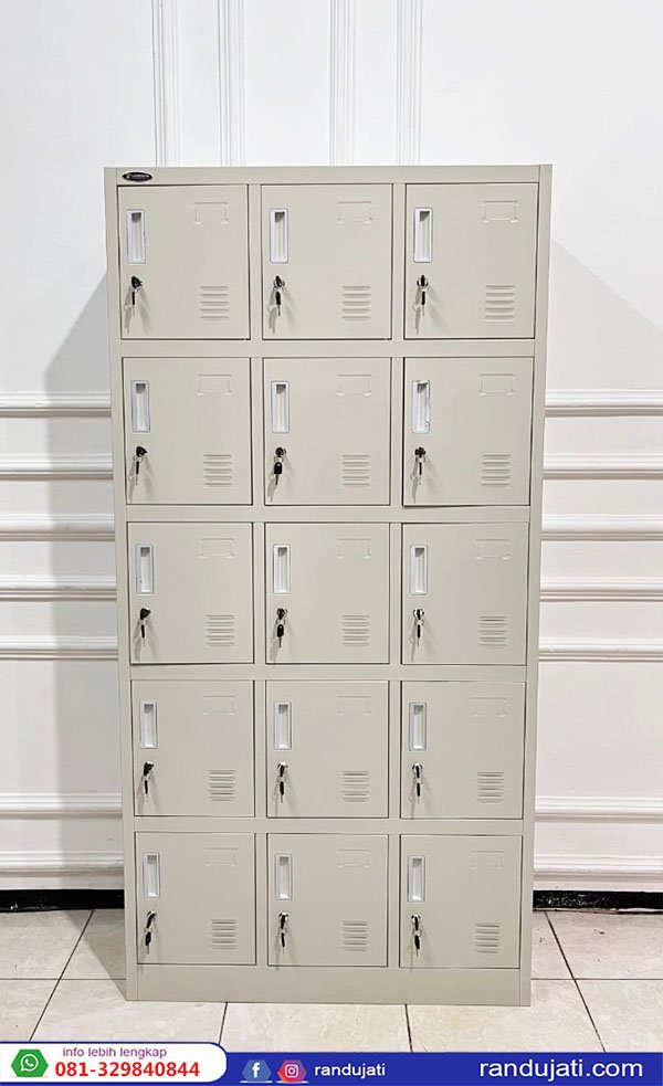 LOKER PLAT BESI 15 KOTAK CABINET L-15