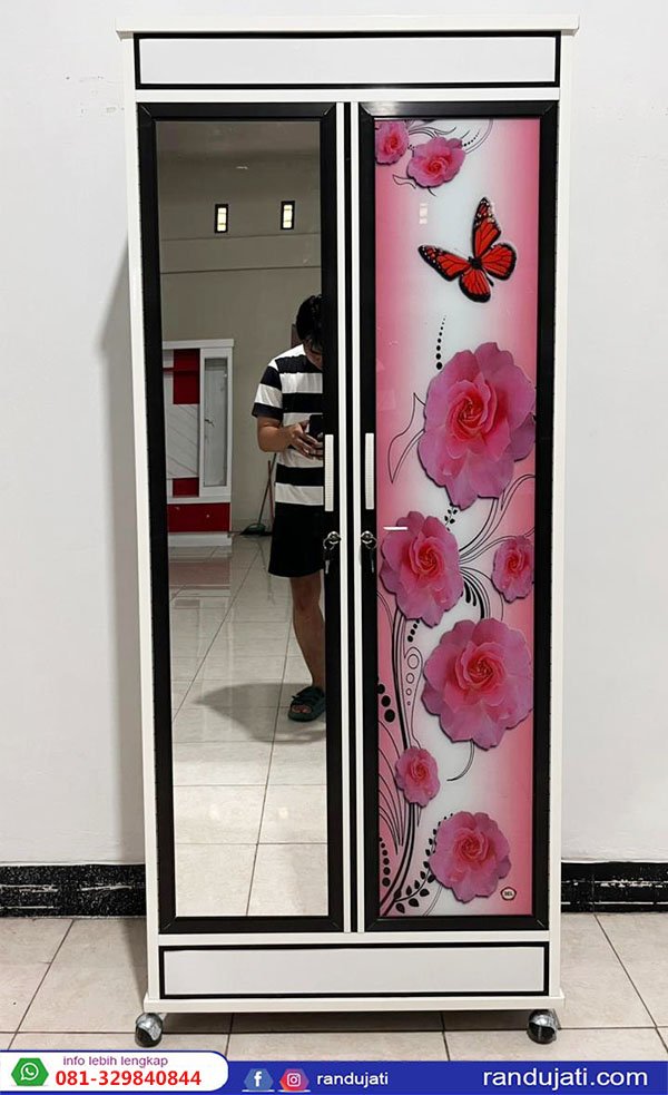 LEMARI PAKAIAN ALUMINIUM PINTU 2 060