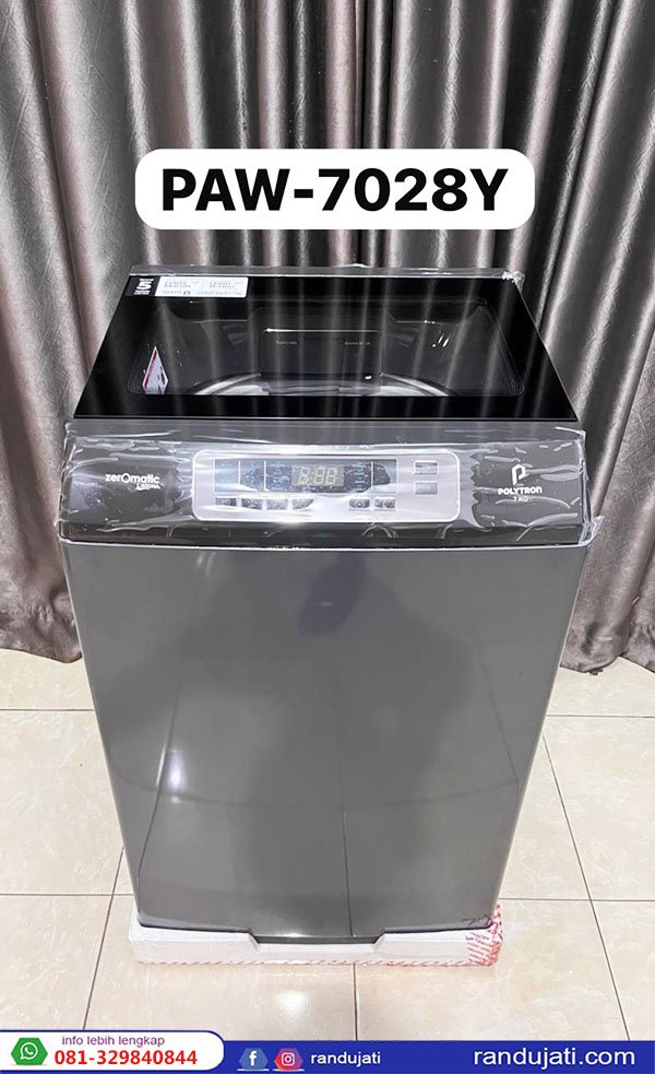 MESIN CUCI 1 TABUNG OTOMATIS 7KG POLYTRON PAW-7028Y